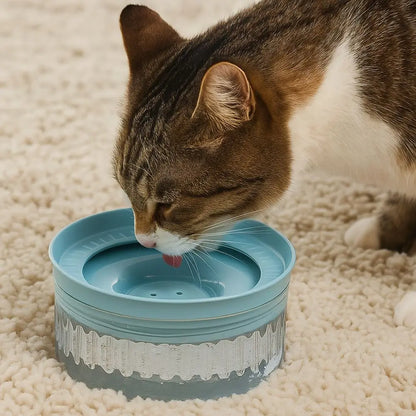 Large Capacity Pet Water Bowl Detachable Anti Splash Dog Floating Bowl Anti-tipping Anti Wetting Mouth Automatic Dog Bowl Travel