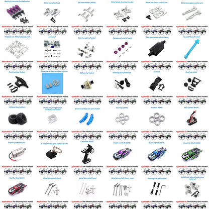 16101 16102 16103 16201 SCY RC Remote control car silver upgrade metal spare parts bearing tie rod original spare parts