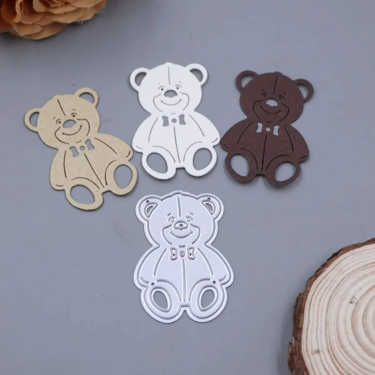 Little Cute Bear Metal Dies Cutting for Card Making DIY Handmade Crafts Scrapbooking Animal Die Cuts