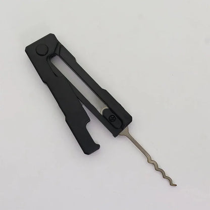 Outdoor Camping Portable Foldable Multi Tool Set with Keychain Pendant for Hiking Survival Gear Accessories