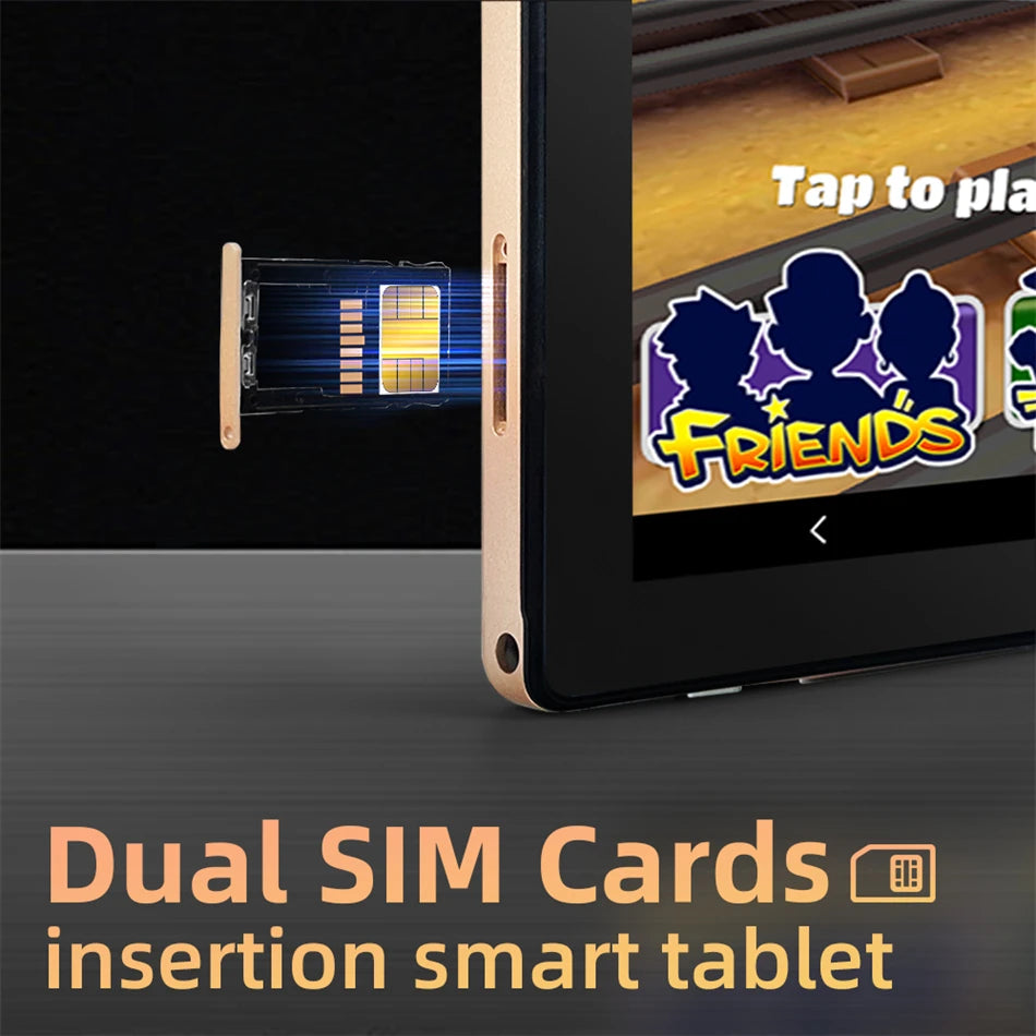 New Tablet Computer 10.1 inches Android 15 (RAM12GB+ROM512GB) HD Dual Card Tablet Computer Learning Office Entertainment Tablet