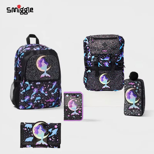 Genuine Australian Smiggle Mermaid Reflection In Water Backpack Children'S Stationery Student Pencil Case Backpack Student Gift