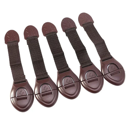 10pcs  Kids Safety Door Lock Child Safety Cabinet Lock Baby Proof Security Protector Drawer Door Cabinet Lock Plastic Protection