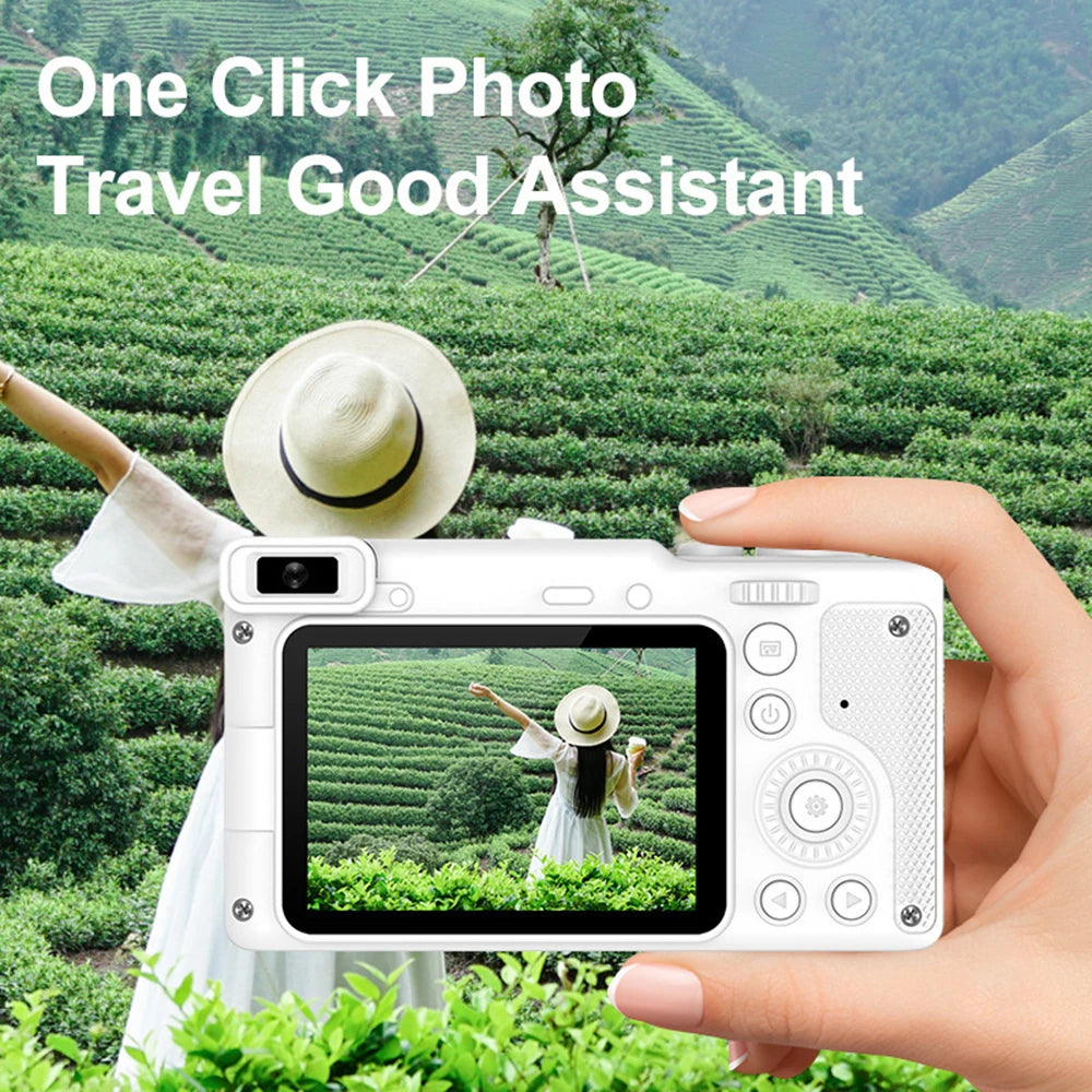 HD 50MP Digital Camera Autofocus Vlogging Camera with 2.4" Large Screen Camcorder Camera For kids Beginner Camera 8x Dual Camera