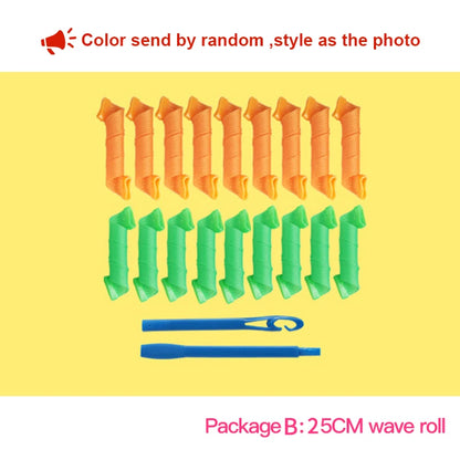 Heatless Hair Curler No Heat Silk Ribbon Hair Rollers Curls Headband Sleeping Soft Lazy Hair Curlers Foam Rod Curling Hair Tools