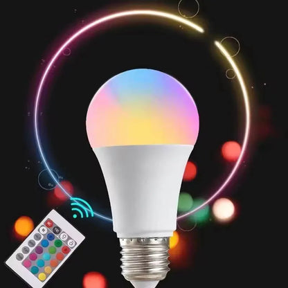 16 Colors RGB Bulb LED Multicolor Bulb 220V E27 Household Lighting Dimmable 24 Key Remote Control Smart Lamp Atmosphere Light