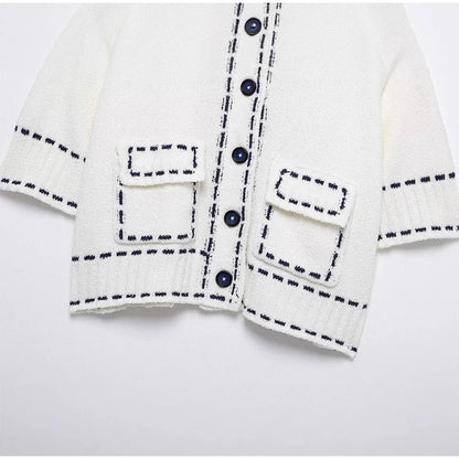 Elegant Unique Button Women's Cardigan Casual O-neck Knitted Single Breasted Sleeveless Blouse Female Summer Lady Office Wears