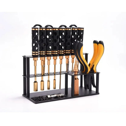 Screwdriver Storage Rack Holder Screwdriver Organizers for Hex Cross Screw Driver RC Tools Kit Organizers 30 Hole Without Tools