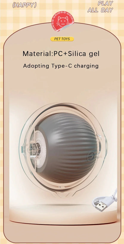 Interactive Cat Toy with 3 Modes New Cat Interactive Ball Toy  Auto on/Off Motion Activated Fun Hide & Seek Game for Cats Dogs