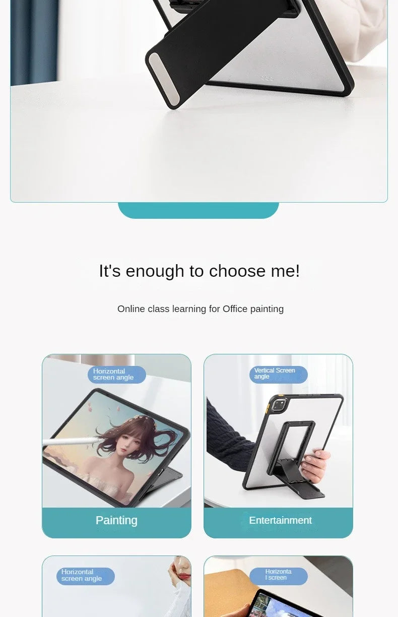 Universal Tablet Stand Foldable Storage Portable Sticky Creative Tablet Bracket for Ipad Desktop E-Reader Bracket Tablet Holder