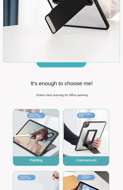 Universal Tablet Stand Foldable Storage Portable Sticky Creative Tablet Bracket for Ipad Desktop E-Reader Bracket Tablet Holder
