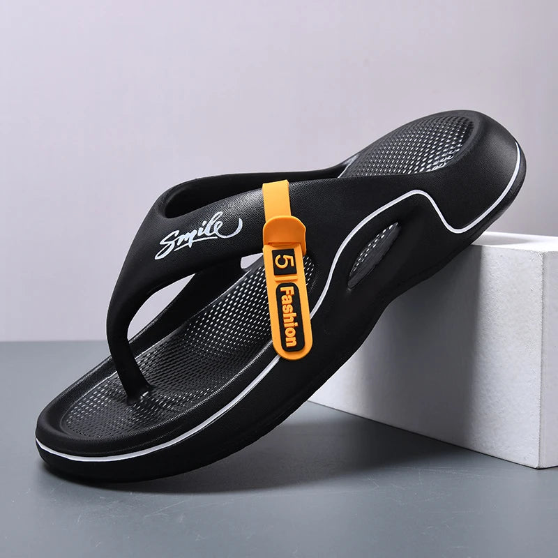 Flip Flops Mens Thong Sandals Summer 2025 New Men Shoes Thick Bottom EVA Non-slip Slide Slippers Outdoor Indoor Couples Shoes