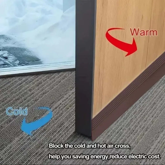 1pc Door Draft Stoppers For Bottom Of Door, Adjustable Self-Adhesive Sound-Proof Door Bottom Seal Strip