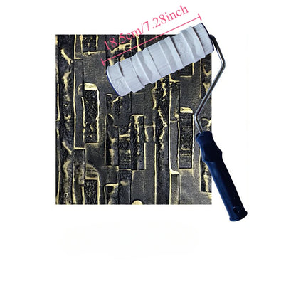 Paint Roller Painting Tool for Wall Rubber Protection Stamp Polyurethane Textured Paint Pottery Wheel Embossed Paint Roller