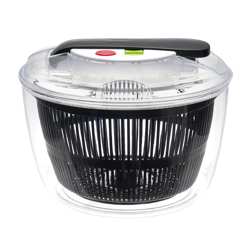 【Lifeideas】5L Salad Spinner Large Salad Sowl With Lid One-handed Easy Press Salad Spinner Washer Dryer Drainer Mixer