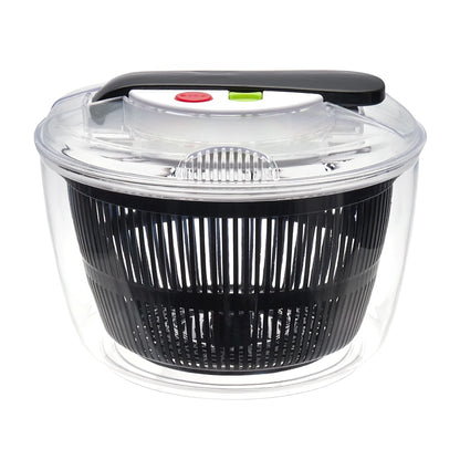【Lifeideas】5L Salad Spinner Large Salad Sowl With Lid One-handed Easy Press Salad Spinner Washer Dryer Drainer Mixer