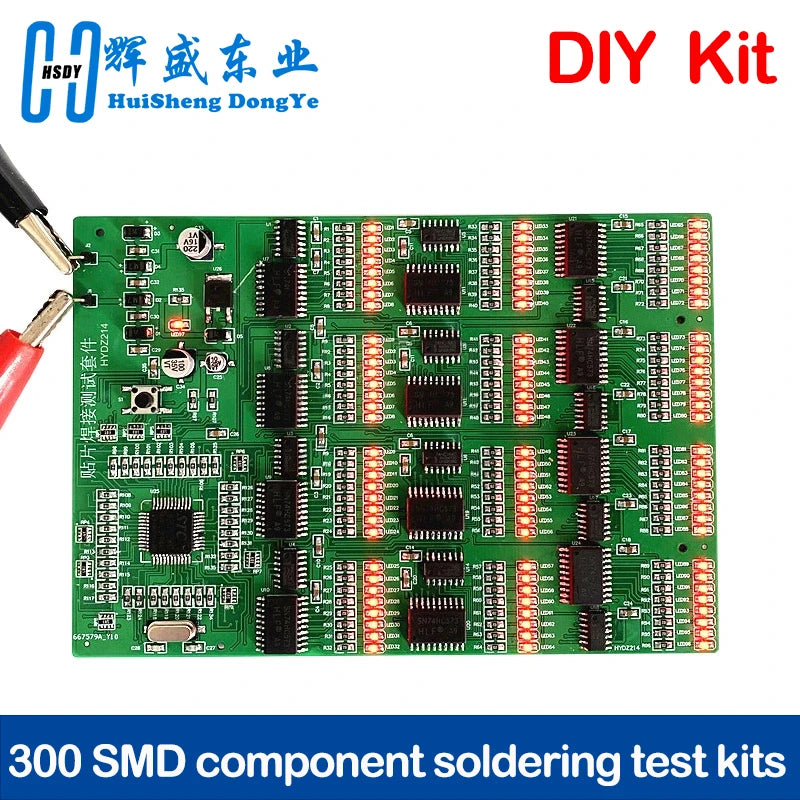 300 SMD component soldering test kits High-strength practice board Skill contest PCB soldering