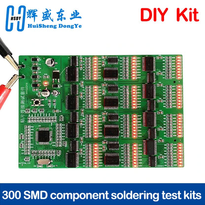 300 SMD component soldering test kits High-strength practice board Skill contest PCB soldering