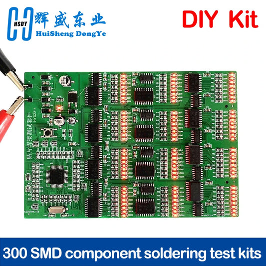300 SMD component soldering test kits High-strength practice board Skill contest PCB soldering