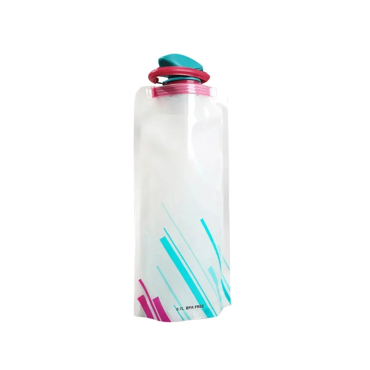 700ml Portable Water Bag Foldable Sports Water Bottle for Hiking Camping Outdoor Activities Reusable Soft Hydration Bladder