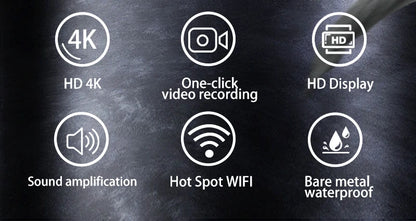 4K Ultra HD WiFi Camera/Mini Outdoor Sports Camera/Motorcycle Camera/Bicycle Riding Camera/Wearable Helmet Camera