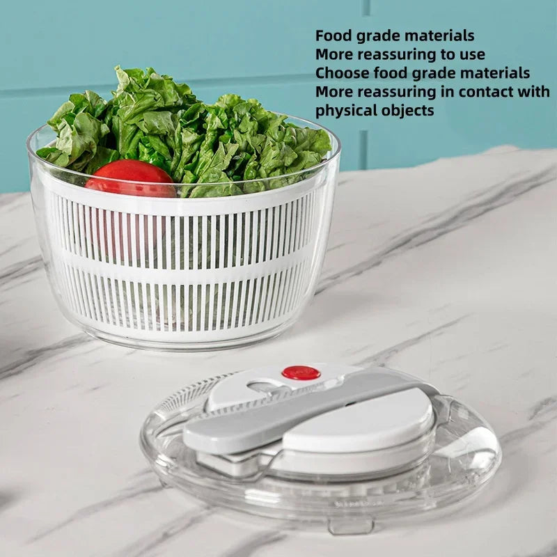 3 Liters Multifunctional Vegetables Salad Spinner Lettuce Leaf Vegetable Dehydrator Vegetable Washer Salad Vegetable Dryer Mixer