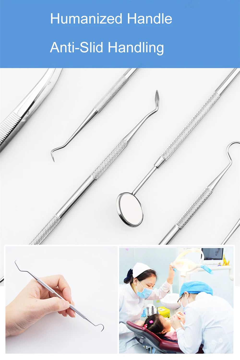 Stainless Steel Dentist Prepared Tool Box Dental Tools Kit Dental Mirror Probe Tweezer Dental Oral Care Instrument Dentistry sup