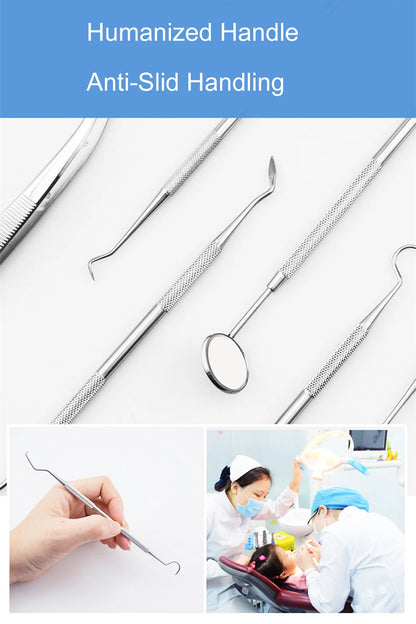Stainless Steel Dentist Prepared Tool Box Dental Tools Kit Dental Mirror Probe Tweezer Dental Oral Care Instrument Dentistry sup