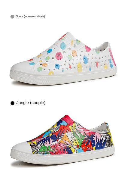 Kid Boy Girl Garden Cave Shoe Child Sandal Women Garden Sandals Graffiti Diy Casual Outdoor EVA Beach Summer Sandal Holey Shoes