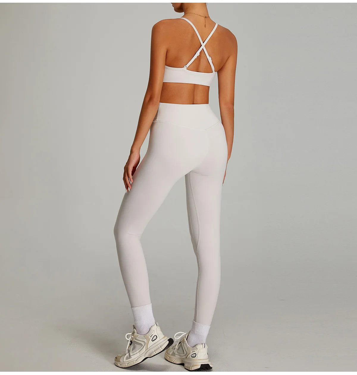 Yoga Pants Sports Leggings Women High Waist Tights Elastic Yoga Pants Training Running Gym Quick Dry Breathable Leggings Female