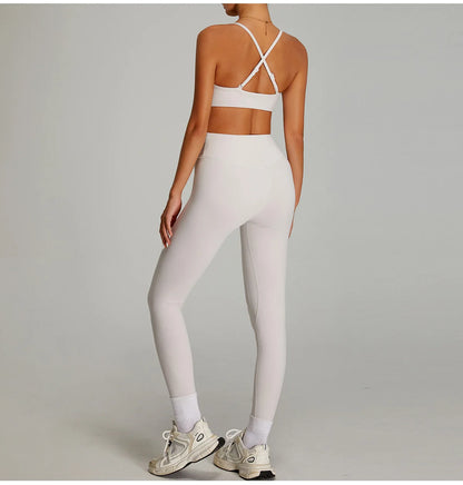 Yoga Pants Sports Leggings Women High Waist Tights Elastic Yoga Pants Training Running Gym Quick Dry Breathable Leggings Female