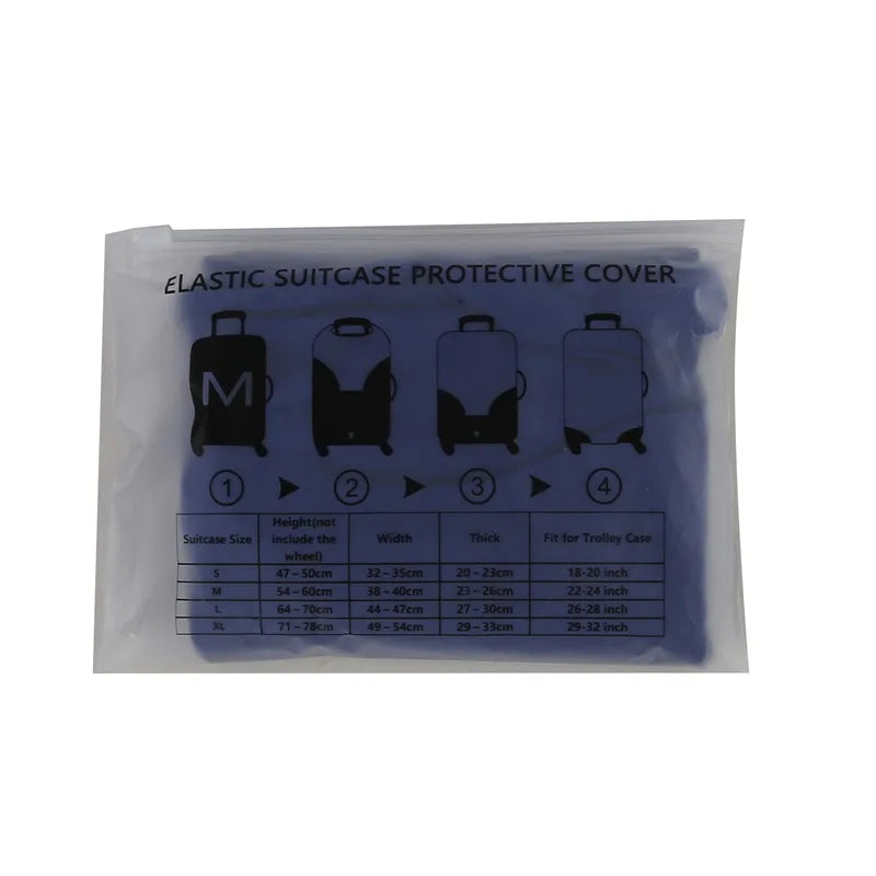 Travel Luggage Suitcase Protective Cover Trolley Case Travel Luggage Dust Cover Travel Accessories Packing Organizer Multi Color