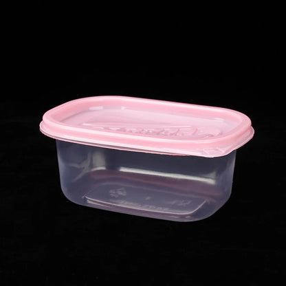 12pcs 280ML Rectangular Plastic Lunch Boxes Disposable Food Container Kitchen Sealed Box For Fruit Cake