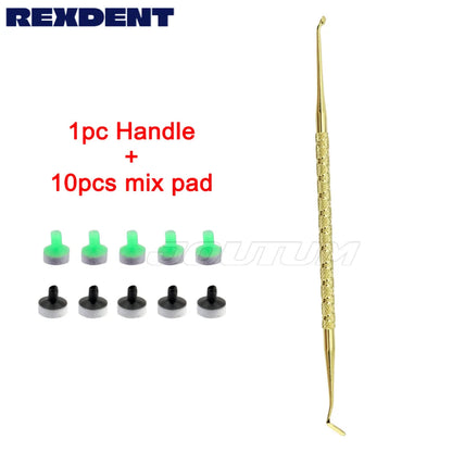 Teeth Whitening Resin Filling kit Molding Tools Light Cure Resin Filling Spatula Mixing Handle and Foam Pads Kit