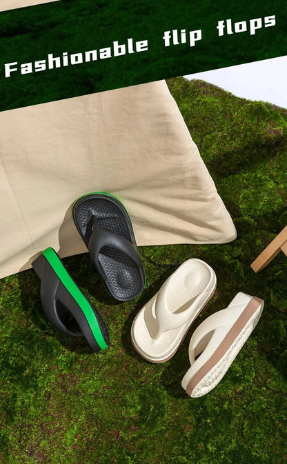 Woman Flip Flops Popular Design Shoes 2025 Trend Casual Platform Sandals Non-slip Outdoor Slippers Unique Features Flat Sandals