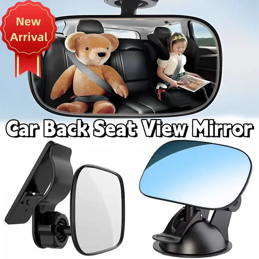 NEW Car Back Seat Baby Kids View Mirror 2025 High-quality Adjustable 360 Rotation 2 in 1 Rear Mirrors Auto Interior Accessories