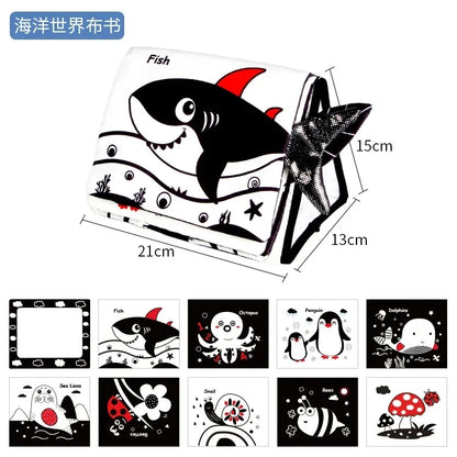 Baby Floor Mirror Sensory Toys Tummy Time for Babies Montessori Development Crawl High Contrast Activity Sensory Toy 0-6 Years