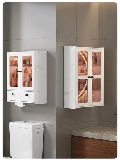 Open Cabinets Towel Cabinet Storage Bathroom Furniture Vanity Sink Narrow Double Washbasin Shelf Locker Wall Pharmacy Floor Wc