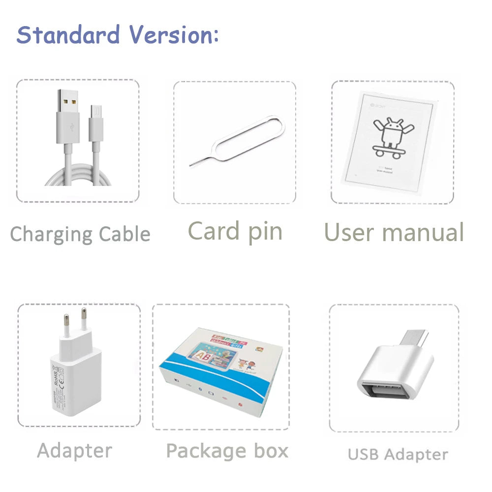 Sauenaneo New 7-inch Tablet Android 13 4000mAh 4GB RAM 64GB ROM Children's Learning Children's Tablet Mini Tablet