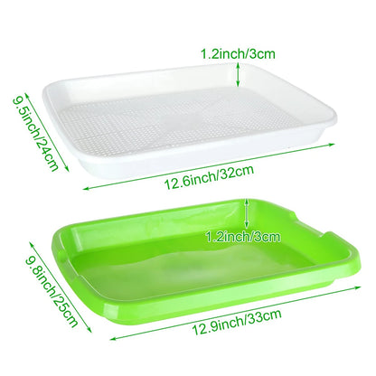 Microgreens Sprouter Tray Hydroponic / Sprouting Tray For Sprout Horticultural Hydroponic Systems Tray Garden Nursery Potted