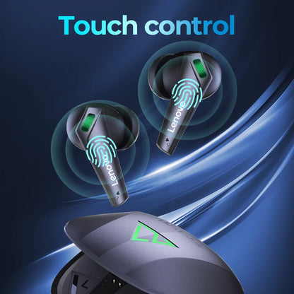 ERAZER XT85  Gaming Bluetooth 5.3 Earphone Wireless Headphones Stereo Sound Headsets with Mic Touch Control Lenovo Earbuds