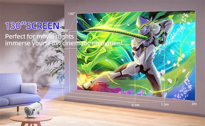 2025 Hot New Projector 4K Bluetooth 5.0 Dual Wifi6 260ANSI All Winner Support 1080P 1280*720P Mini Home Cinema Outdoor Projetors