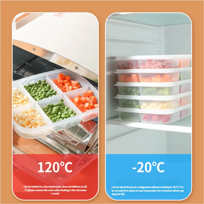 fridge Food retain freshnessBoxes Meat and vegetables Refrigerated container StackableKitchen food classification tool