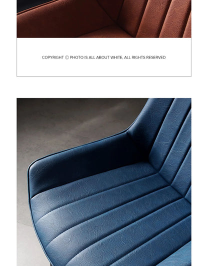 Nordic light stool leather soft dining chair kitchen dining room back chair dining room back chair restaurant is free shipping