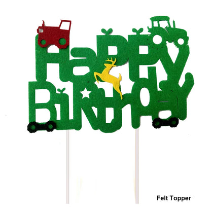 Farm Green Tractor Party Happy Birthday Banners Plates Napkins Tablecloths Farm Themed Birthday Party Supplies Decors
