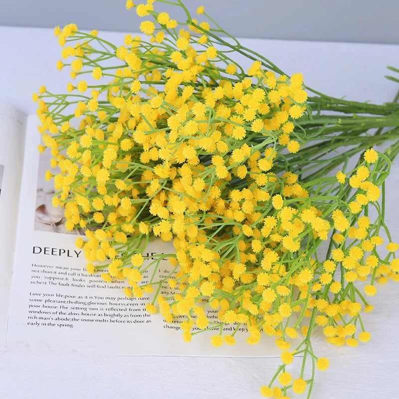 61cm Artificial Flowers Babys Breath Bouquet Plastic Gypsophila Fake Flowers for Home Decor Party Wedding Decorations Table Vase