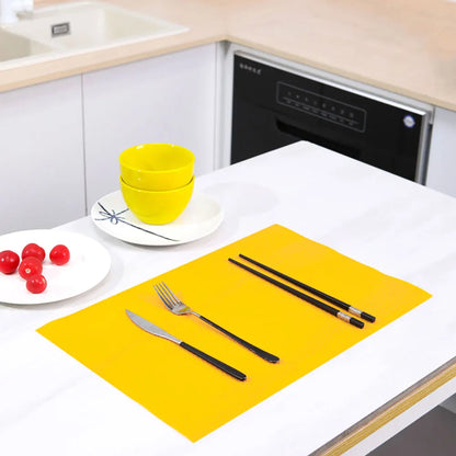 Silicone world Reusable Cabinet Mat Drawer Mat Shelf Liners Moisture-Proof Waterproof Dust Anti-Slip Fridge Kitchen Table Pad