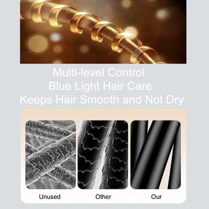 Hair dryer household blue light hot and cold air high power