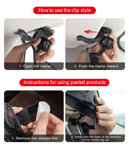 Car interior baby observation mirror, car child safety seat rearview mirror, installation of auxiliary mirror, reverse blind spo