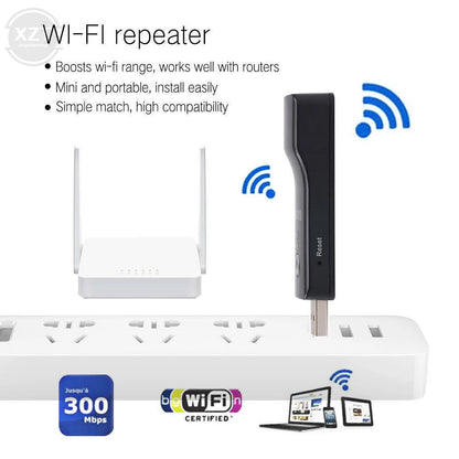 UE01 Repeater wifi 300Mbps Router's Wifi Range Extender Repeater Wireless Adapter Network WPS AP Mode for Smart TV
